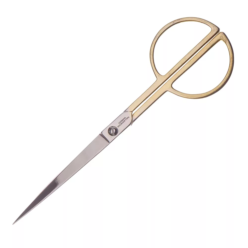 Extrasol – Szalagátvágó olló – Részben aranyozott – 220 mm
