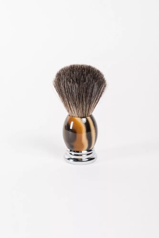 Extrasol – Shaving brush – Synthetic bristles – Imitation horn handle