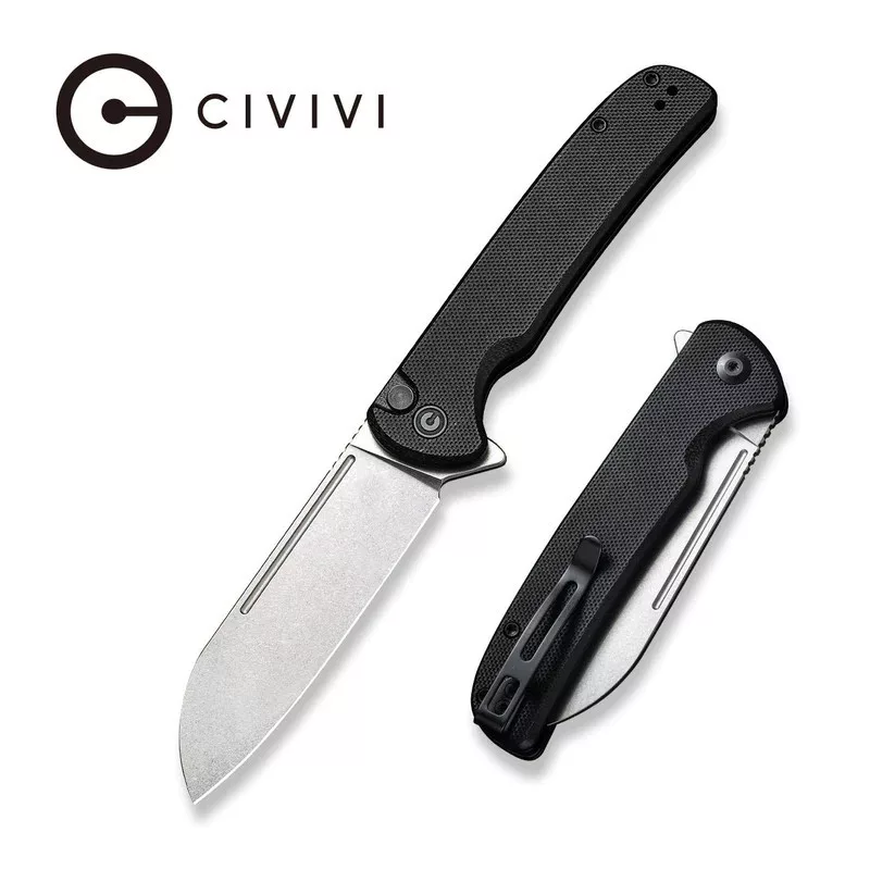 Chevalier – 14C28N Blade – Black G-10 Handle