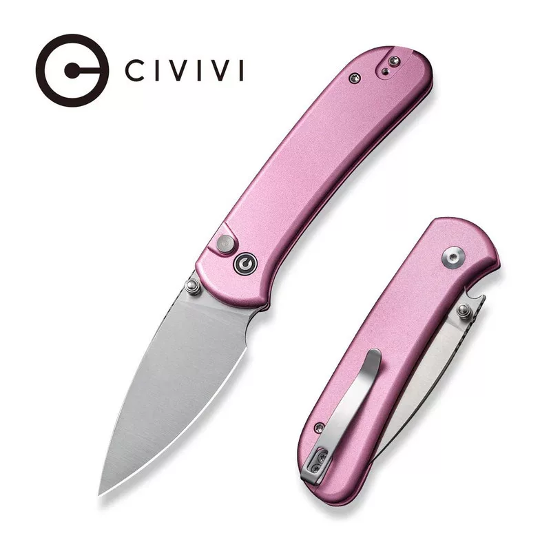 Qubit – 14C28N Blade – Pink Aluminium Handle