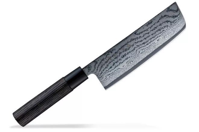 Shippu Black DP Damascus – Nakiri – 165 mm