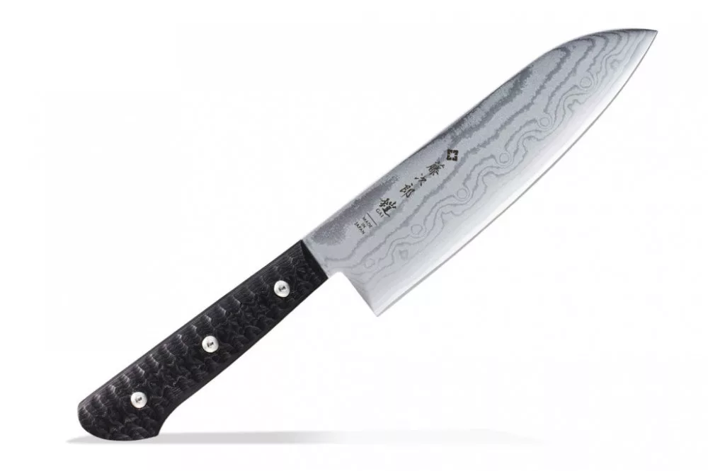 GAI – Santoku – Damast-Klinge mit 37 Lagen VG-10 – 170 mm
