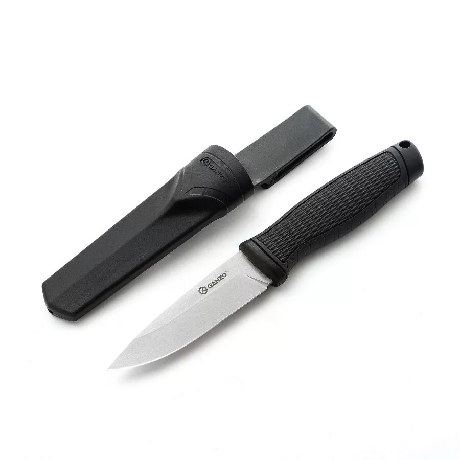 G806-BK – Überlebens-Arbeitsmesser – Stahl 8Cr14 – Schwarz – 98 mm