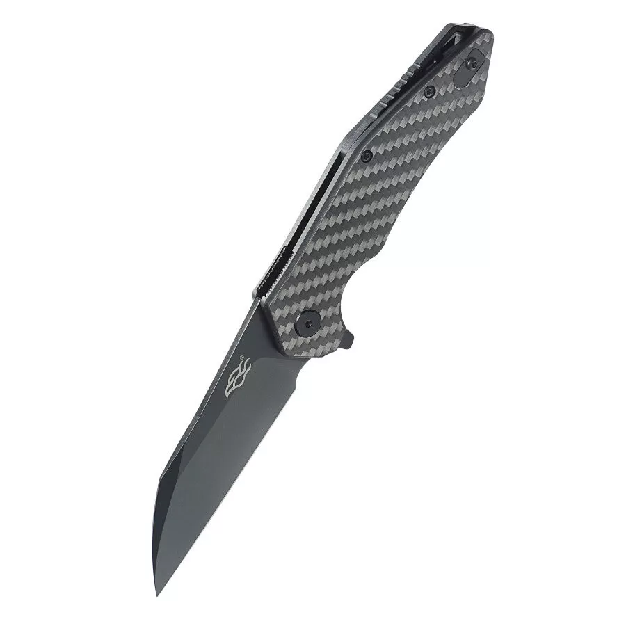 Firebird FH31B-CF – Schwarzer D2-Stahl – Carbonfaser-Griff – 86 mm