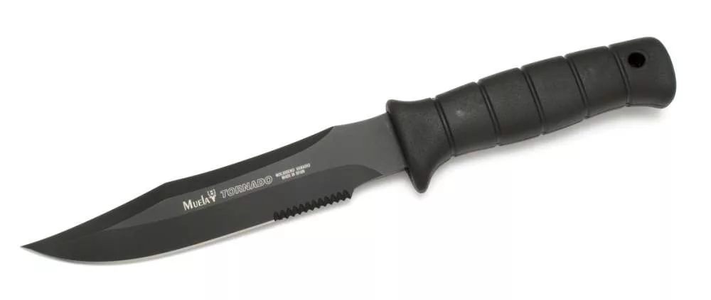 Tornado-18N – Taktischer Dolch – PTFE-Klinge – Schwarz