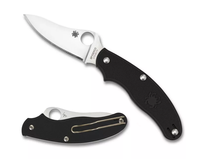 UK Penknife – Black FRN – Drop Point Blade – Plain Edge