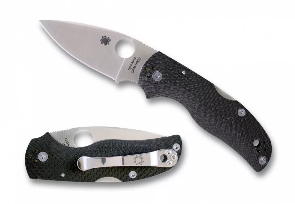 Native 5 – Fluted Carbon Fiber Handle – CPM-S90V Steel – Plain Edge