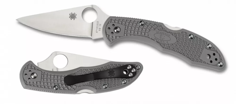 Delica 4 – FRN Grau – Flachschliff – Glattklinge