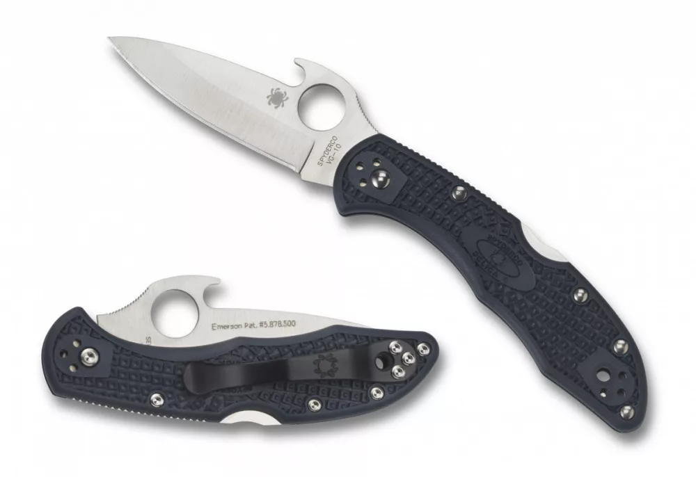 Delica 4 – Grey FRN – Emerson Opener – Plain Edge