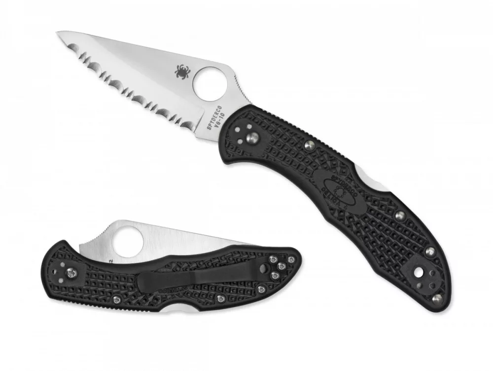 Delica 4 – FRN Black – Serrated Edge