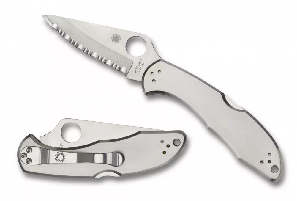 Delica 4 – Steel handle – Serrated edge