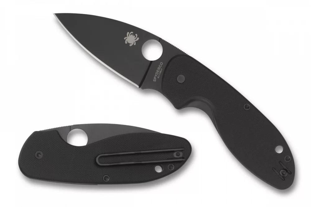 Efficient – Black G-10, Black Blade – 8Cr13MoV Steel – Plain Edge