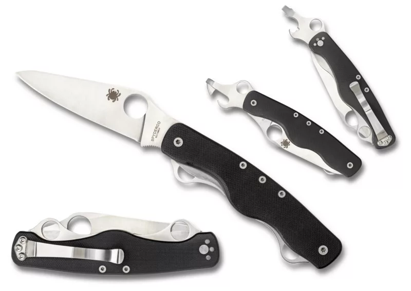 ClipiTool Standard – Black G-10 – 8Cr13MoV Steel – Plain Edge