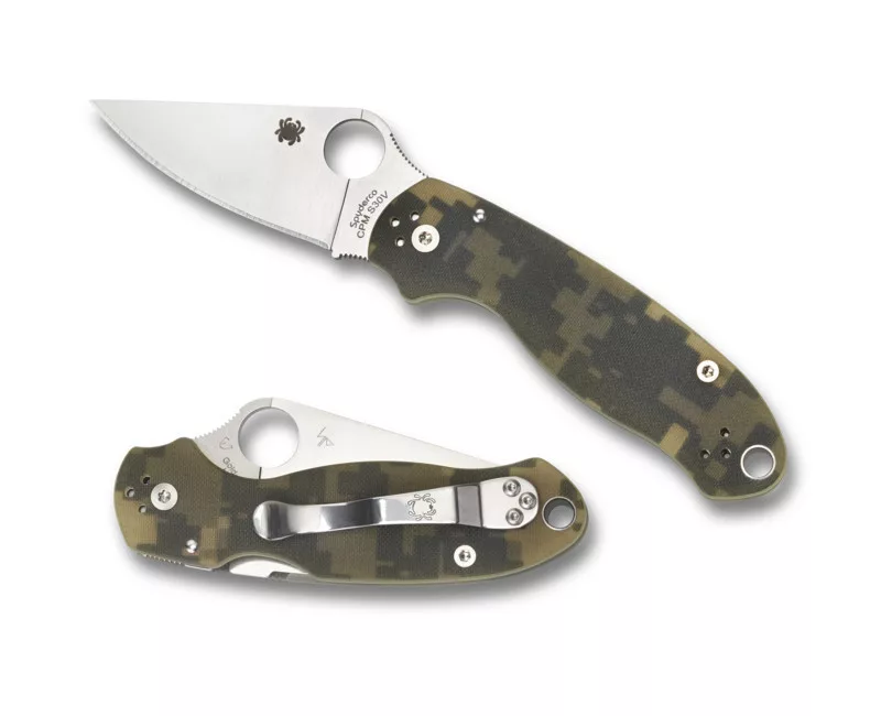 Para 3 – G-10 Digital-Tarnmuster – Stahl CPM-S30V – glatte Schneide