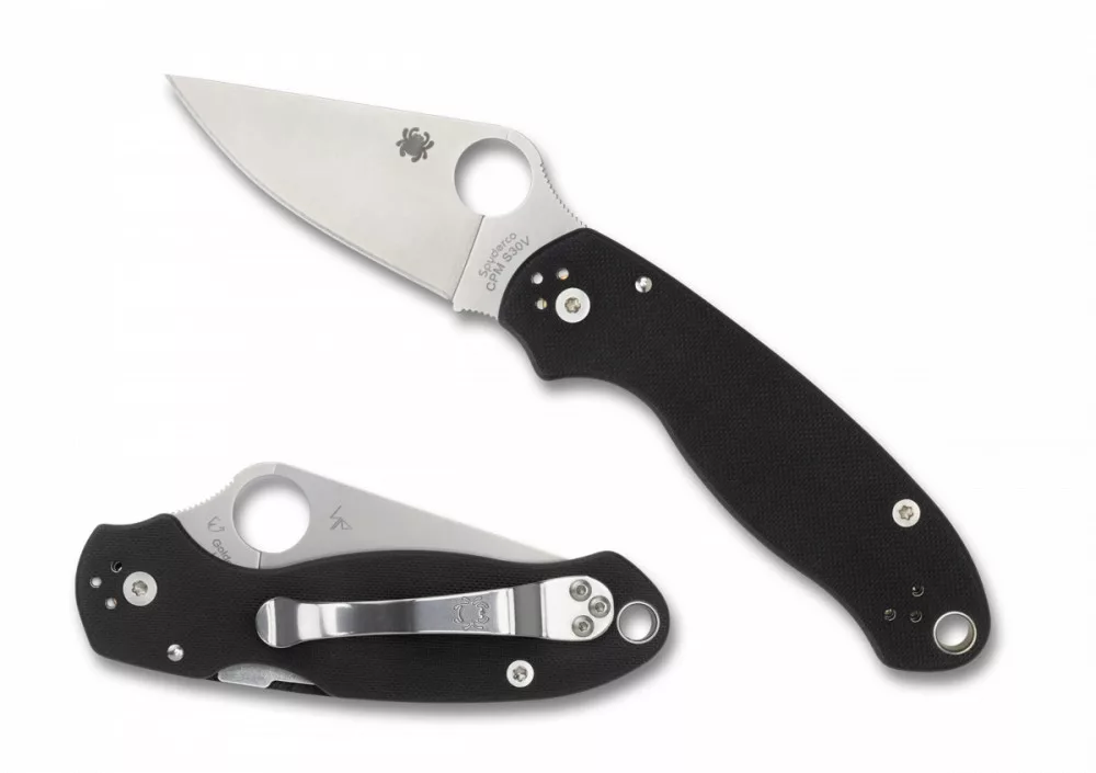 Para 3 – Black G-10 – CPM-S30V Steel – Plain Edge