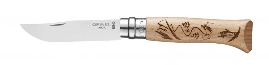 No.08 Engraved – Skiing Design