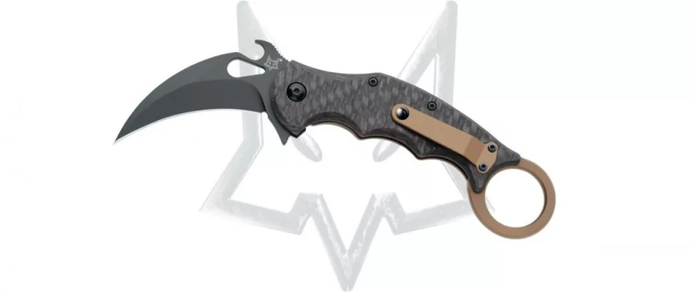 599 – Karambit – Titanium Frame Lock – Carbon Fiber – Coyote