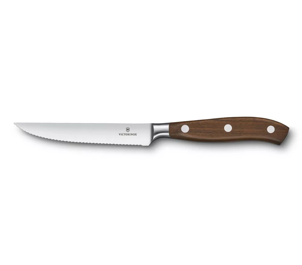 Grand Maitre Wood – Steak Knife – Serrated – 12 cm – In gift box