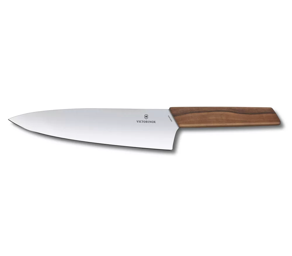 Swiss Modern – Szeletelőkés – Extra széles pengével – 20 cm – Diófa