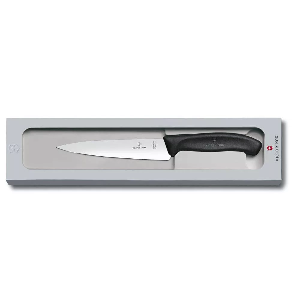 Swiss Classic – Küchenmesser – 15 cm – Schwarz – In Geschenkbox