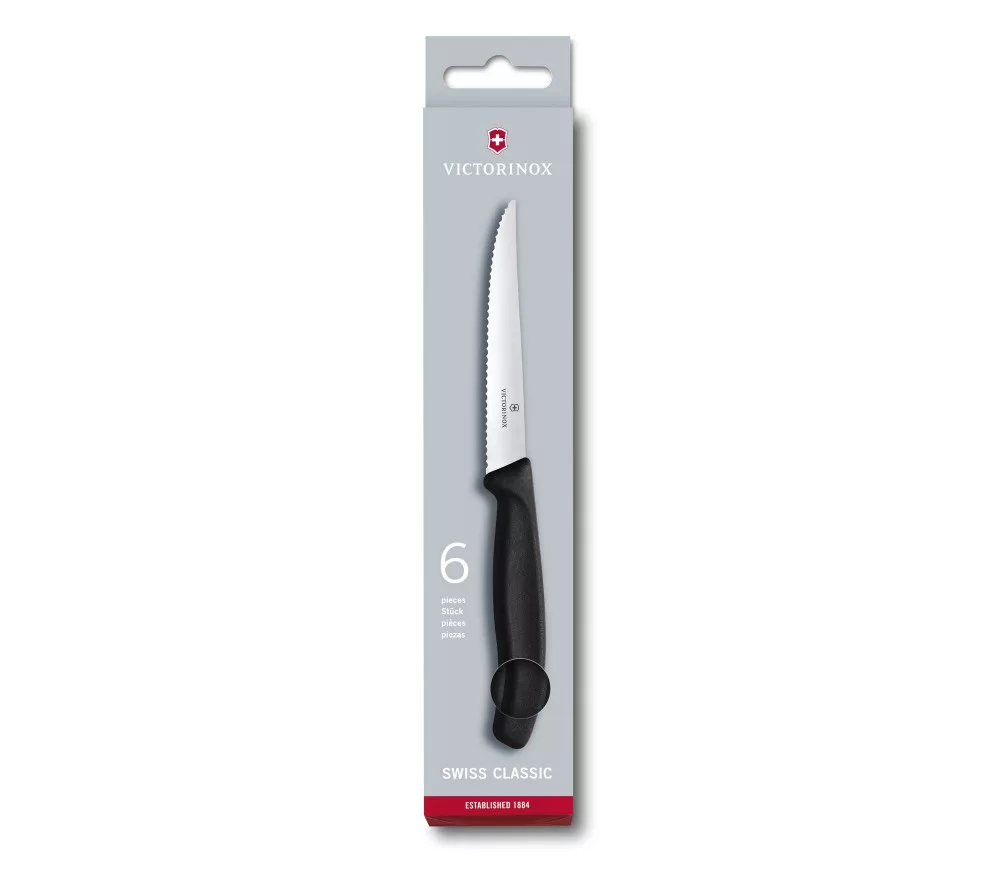 Swiss Classic – Steak Knife Set – 6 pcs – Black