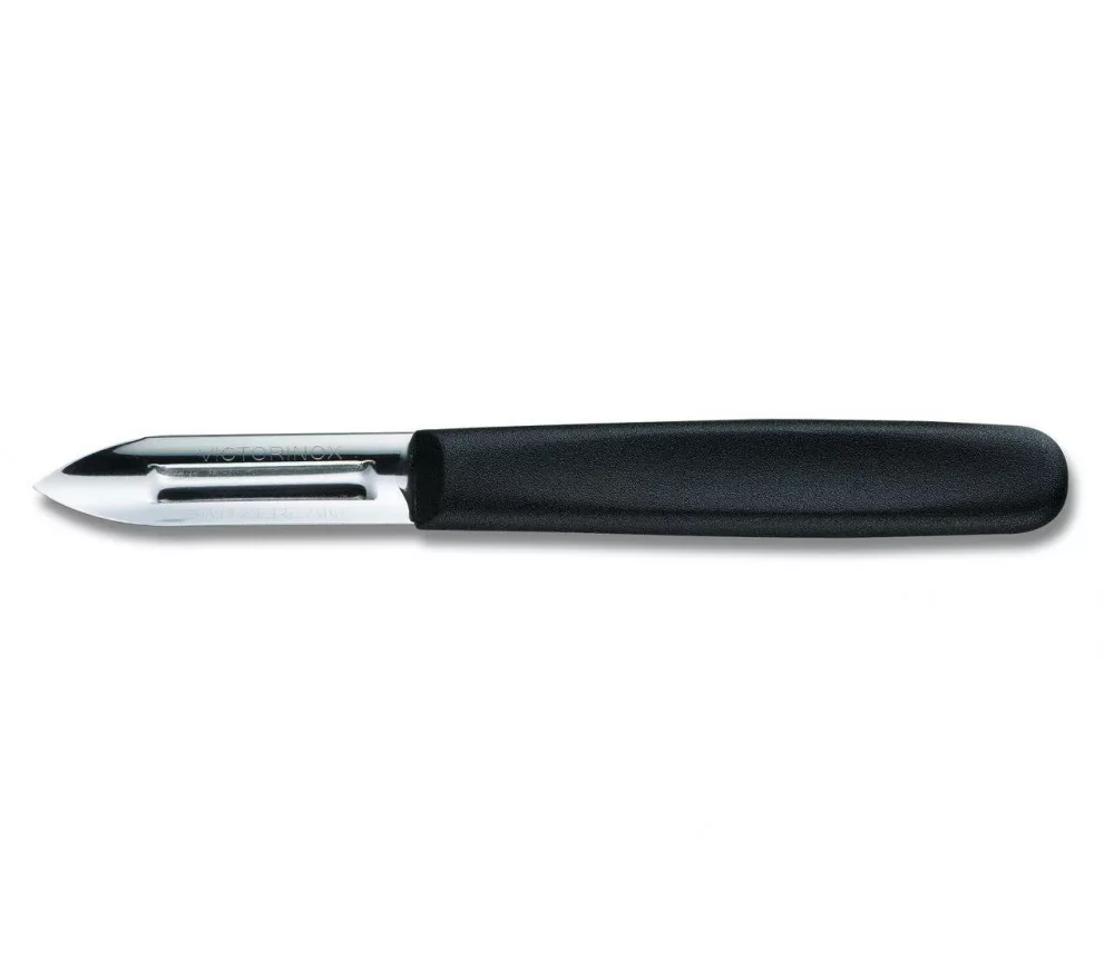 Potato Peeler – Double-Edged – Black – In Pouch