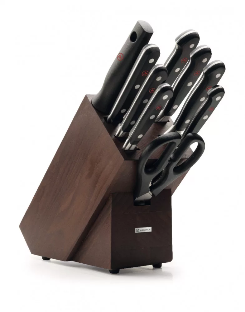 9843 – Classic – Messerblock – 9-teilig – Braun