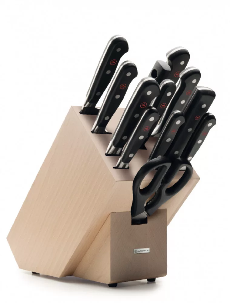 9846 – Classic – Messerblock – 12-teilig – Buche