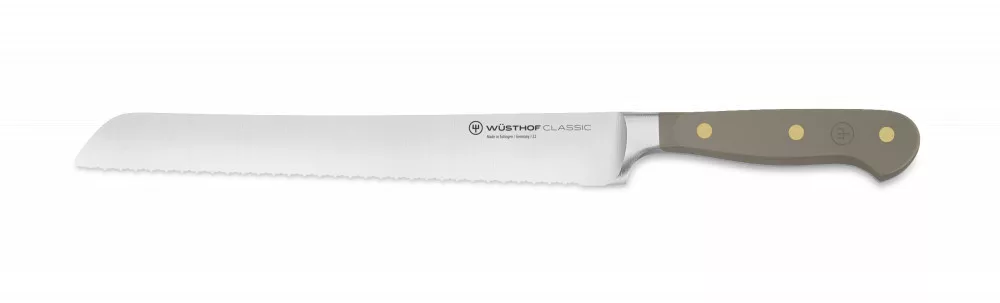 Classic Colour – Brotmesser – 23 cm – Doppelgezahnt – Velvet Oyster