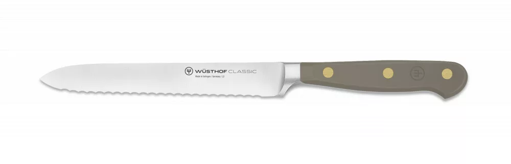 Classic Colour – Kitchen Knife – Sausage Knife – 14 cm – Velvet Oyster