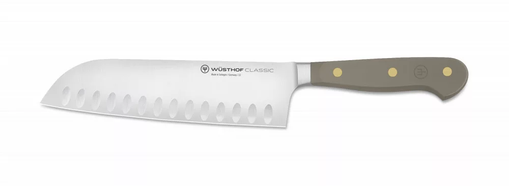Classic Colour – Santoku – 17 cm – Hollow edge – Velvet Oyster