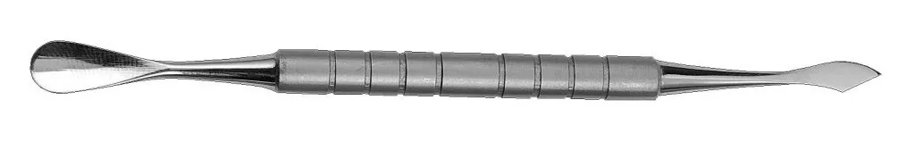 Double tool – Cuticle pusher and nail knife – Stainless steel