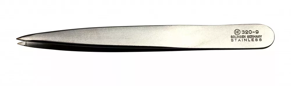 Eyebrow Tweezers – Stainless – Needle Tip – 90 mm