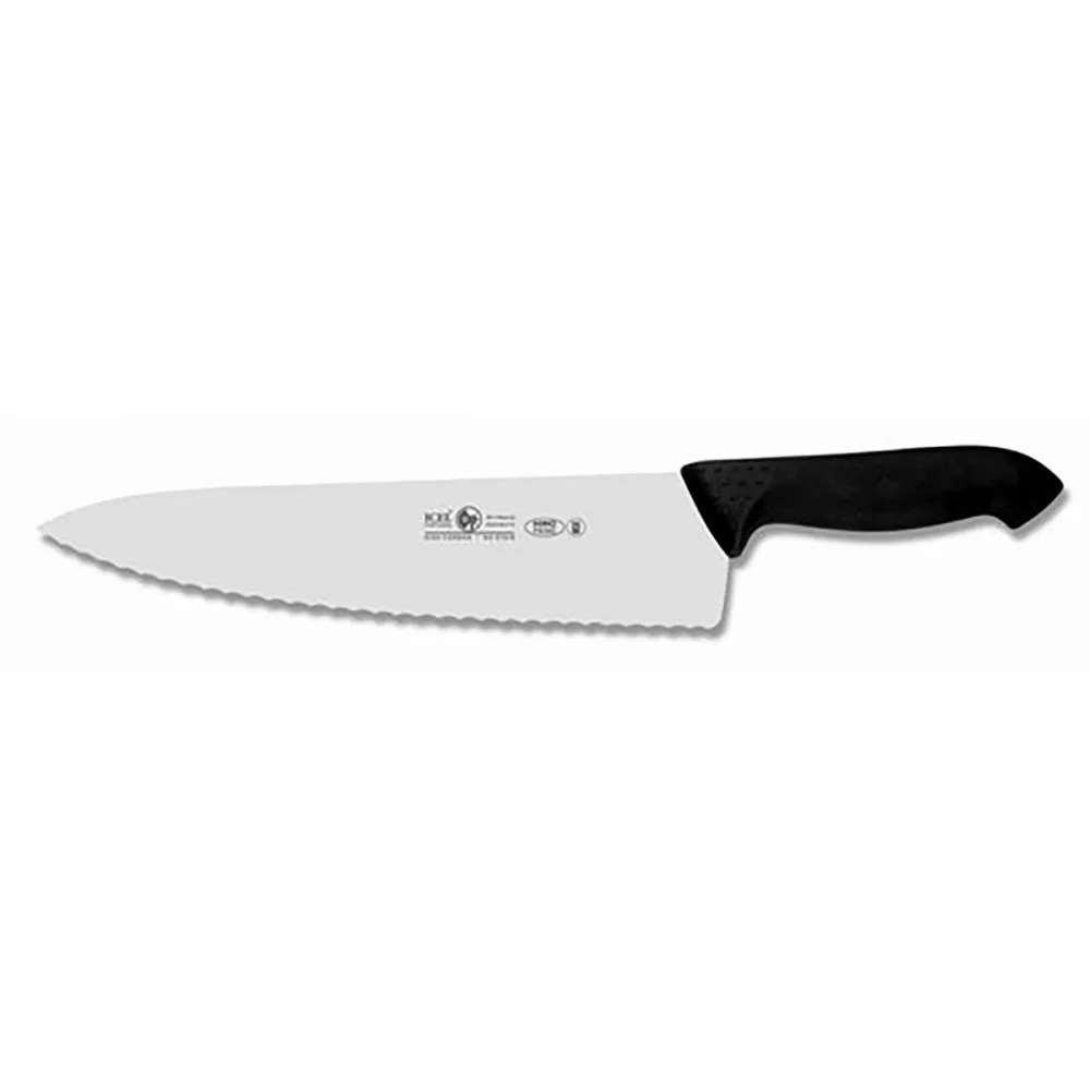 Horeca Prime – Kochmesser – Breit – Gezackt – 20 cm – Schwarz
