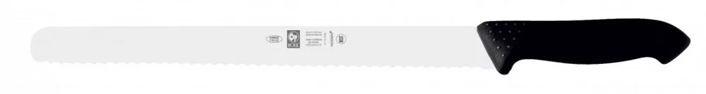 Horeca Prime – Slicing knife – Serrated – Round tip – 36 cm – Black