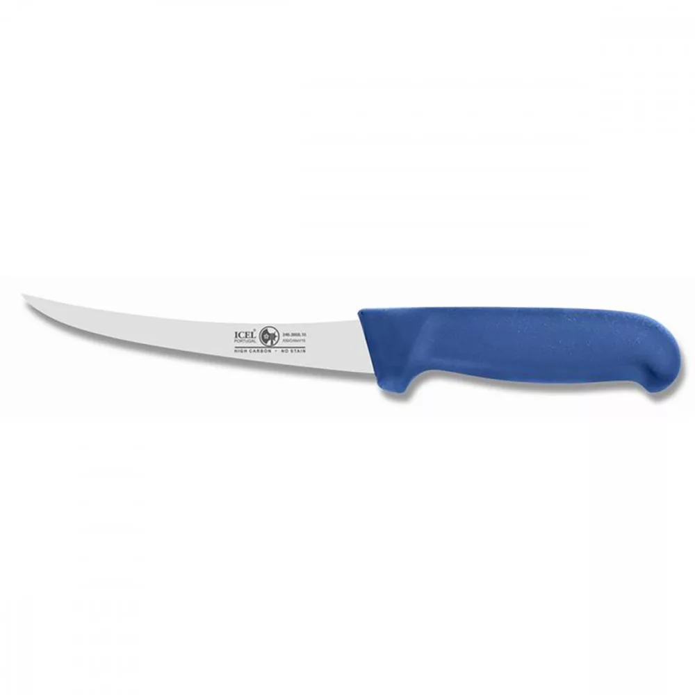 Safe – Skandinavisches Ausbeinmesser – 15 cm – Blauer Griff