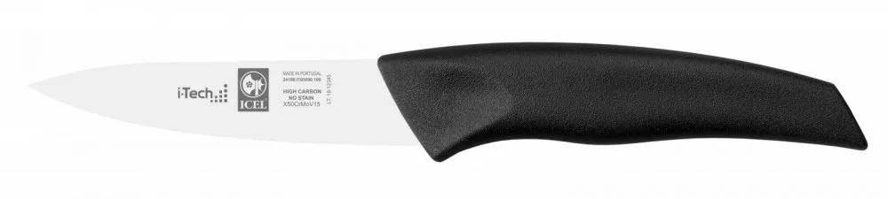 I-Tech – Gemüsemesser – 10 cm – Schwarz
