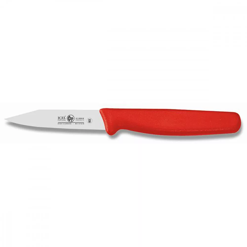Pratica – Shaped Vegetable Knife – 8 cm – Red Handle