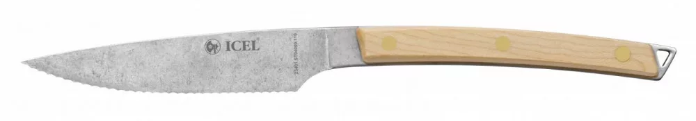 Steak Knife – Serrated – 11 cm – Maple Wood – Design