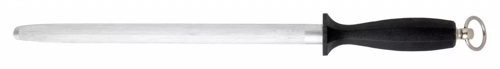 Professzionális fenőacél – Ovál – 35 cm – Fekete