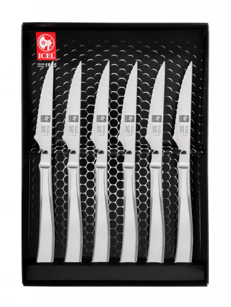 Platina – Steak knife set – 6 pieces – Shaped