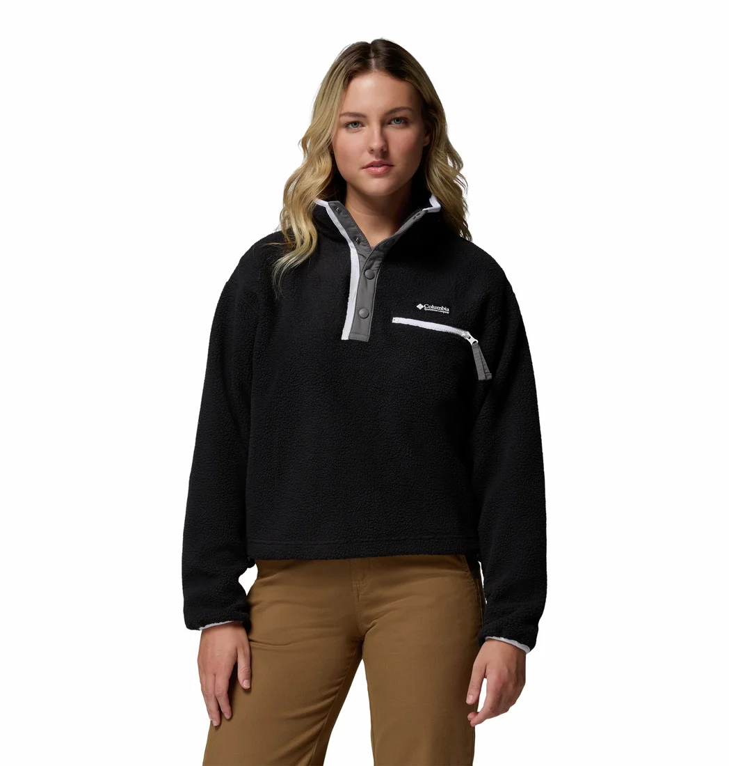 Damen Helvetia™ II Cropped Half-Snap Fleece