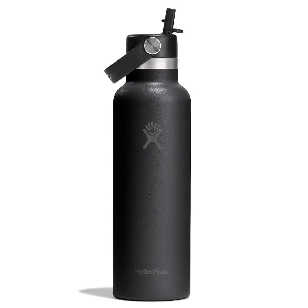 21 Oz Standard Flex Straw Cap Black