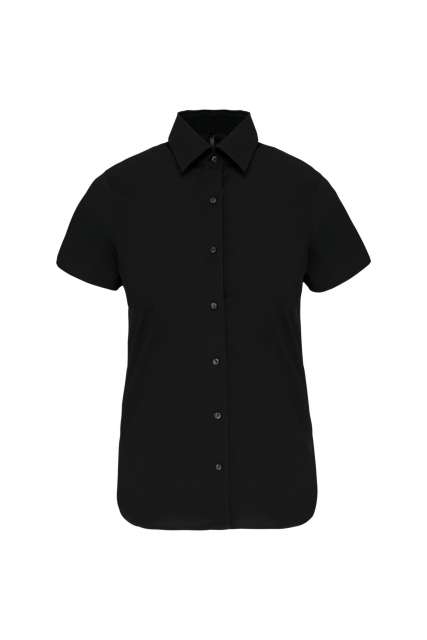 Ladies' Short-Sleeved Cotton/Elastane Shirt