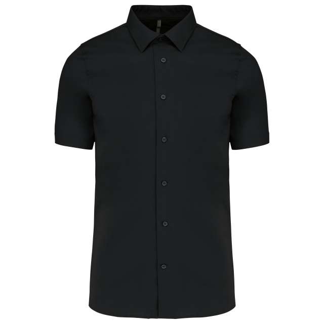 Short-Sleeved Cotton/Elastane Shirt
