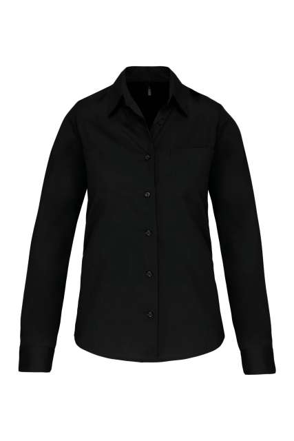 Ladies' Long-Sleeved Cotton Poplin Shirt