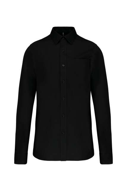 Men's Long-Sleeved Cotton Poplin Shirt