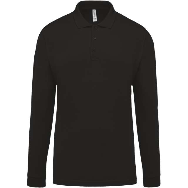 Herren Langarm Piqué Poloshirt
