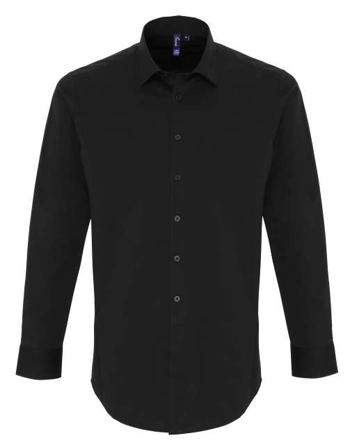 Men's Stretch-Fit Cotton Poplin Long Sleeve Shirt