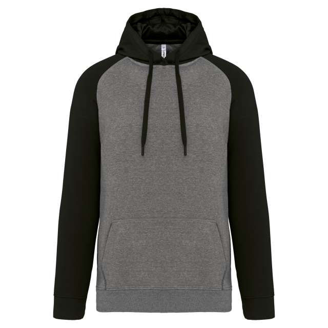 Adult Two-Tone Hooded Sweatshirt